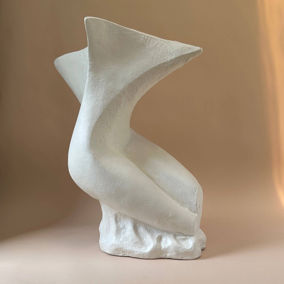Large Cast Ceramic Sculpture - SpaceHavenHome