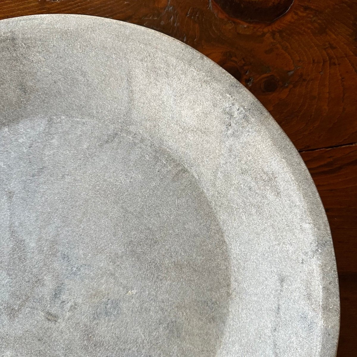 Large Round Marble Platter - SpaceHavenHome